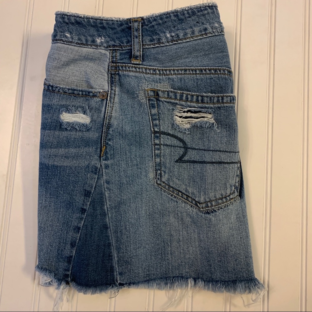 AEO Denim Mini Skirt & H&M White Denim Shorts - Picture 7 of 12